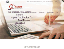 Tablet Screenshot of 1stchoiceschool.com